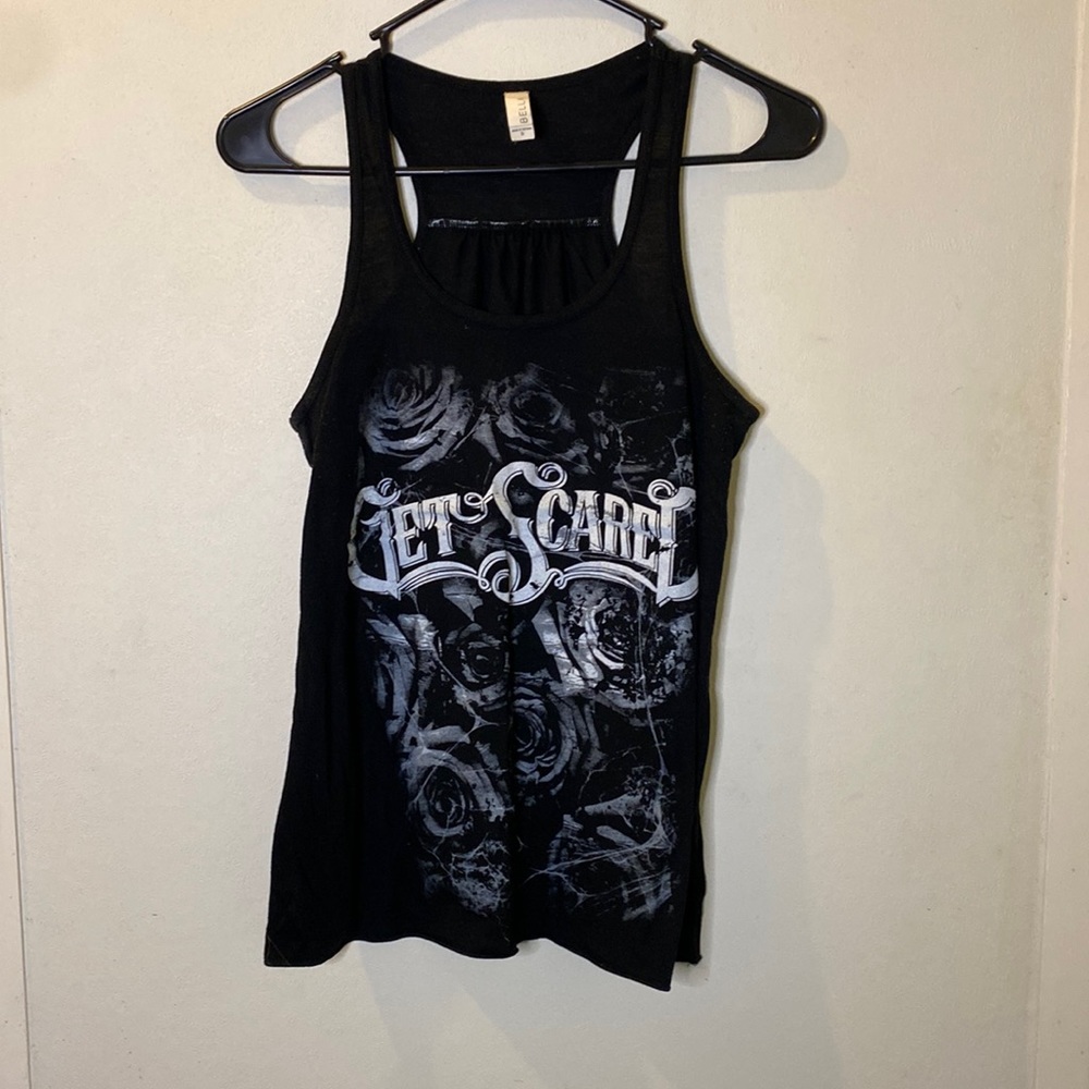Get Scared Racer Back Band Tank
